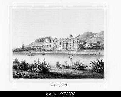 Pagina 262 dal volume II di "album der Schlösser und Rittergüter im Königreiche Sachsen", raffigurante castelli e tenute in Sassonia, che rappresentano il patrimonio architettonico del XIX secolo. Foto Stock