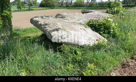 Allée couverte de Curbannalec - vue depuis le nord-ouest Foto Stock