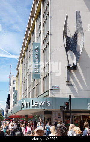 John Lewis flagship store in Oxford Street, Londra. Foto Stock