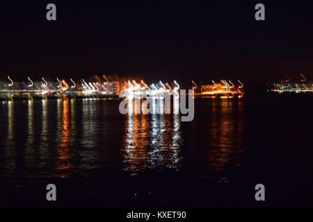 Tramonto a Largs in Scozia Foto Stock