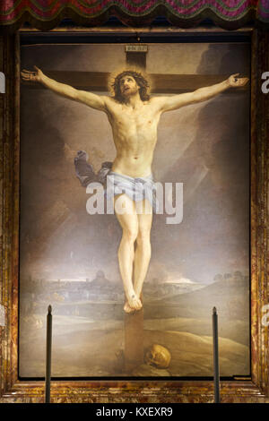La Crocifissione di Guido Reni (1640) - San Lorenzo in Lucina - Roma Foto Stock