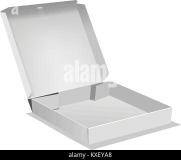 Confezione aperta icona, stile realistico Illustrazione Vettoriale