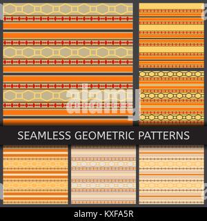 Luminose seamless motivi geometrici Illustrazione Vettoriale