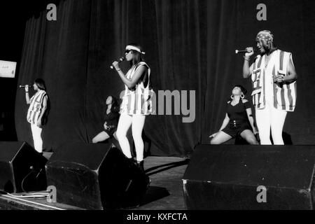 MOUNTAIN VIEW, CA - 31 Luglio: SWV a KMEL confettura d'estate 1993 presso il litorale anfiteatro di Mountain View, California, 31 luglio 1993. Credito: Pat Johnson/MediaPunch Foto Stock