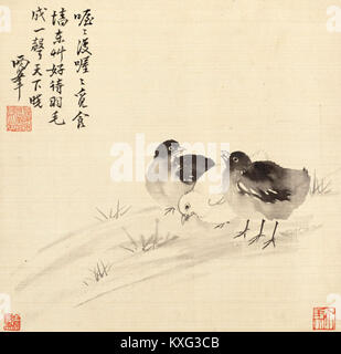 Il titolo si riferisce a "Imitation of Luo pin's Painting album, Jin Cheng No. 6", una collezione di dipinti cinesi ispirata a Luo pin, noto per le sue pennellate espressive e i soggetti simbolici della dinastia Qing. Foto Stock