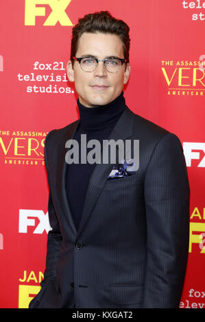 Hollywood, California. 8 Gen, 2018. Matt Bomer assiste 'l'assassinio di Gianni Versace: American Crime Story' premiere a ArcLight Hollywood su Gennaio 8, 2018 a Hollywood, in California. | Verwendung weltweit Credito: dpa/Alamy Live News Foto Stock