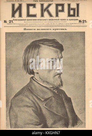 Il titolo russo indica il numero 21 di Iskry del 1911, punto 001. Foto Stock