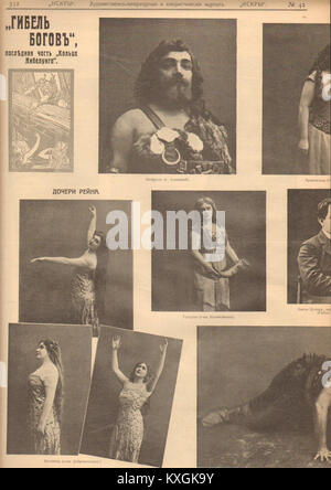 Una pagina dal numero 1911 n. 42 della rivista illustrata russa "Iskry", con notizie contemporanee e fotografie dall'Impero russo pre-rivoluzionario. Foto Stock