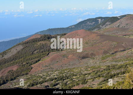 Paesaggio di montagna del parco nazionale del teide tenerife Foto Stock