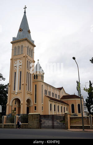 DALAT, VIETNAM - circa gennaio 2017 Cattedrale Foto Stock