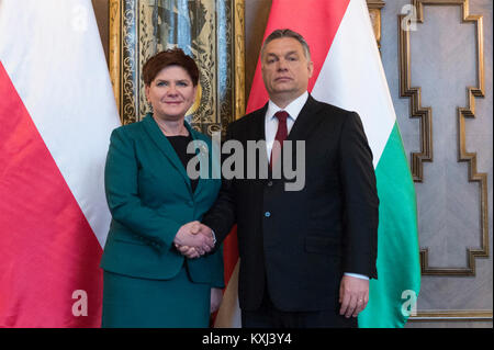 Beata Szydło - Ungheria 2016-02-08 (05) Foto Stock