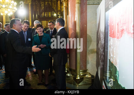 Beata Szydło - Ungheria 2016-02-08 (12) Foto Stock