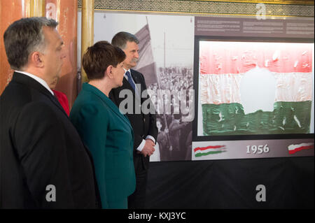 Beata Szydło - Ungheria 2016-02-08 (13) Foto Stock