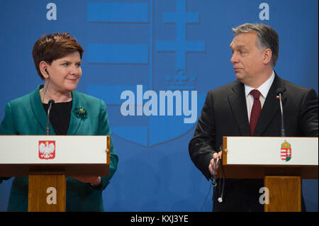 Beata Szydło - Ungheria 2016-02-08 (15) Foto Stock