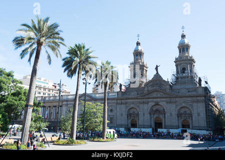 Cattedrale Metropolitana di Santiago de Santiago de Cile Foto Stock