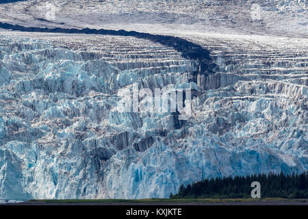 Ghiacciaio, Prince William Sound, Whittier, Alaska, Stati Uniti, America del Nord Foto Stock