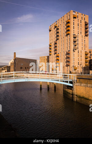 Rigenerazione in Barking lungo il fiume Roding, Londra 2016 REGNO UNITO Foto Stock