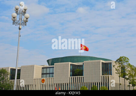 Hanoi, Vietnam - 16 dicembre 2017. L'Assemblea nazionale edificio in Ba Dình Square ad Hanoi, Vietnam Foto Stock