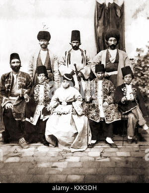 Iraniano Ritratto di famiglia Foto Stock