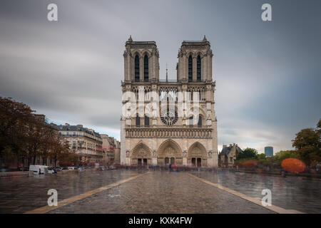 Cathédrale Notre Dame de Paris, Notre Dame de Paris, Parigi, Francia Foto Stock