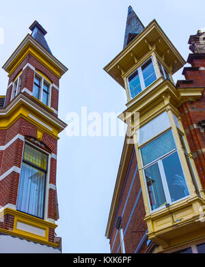 La storica casa nel centro di Utrecht, Olanda Foto Stock