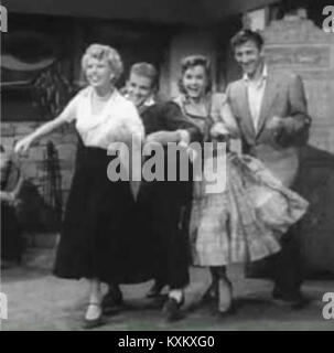 Immagine promozionale del film "gli affari di Dobie Gillis" con gli attori Barbara Ruick, Bob fosse, Debbie Reynolds e Bobby Van. Foto Stock