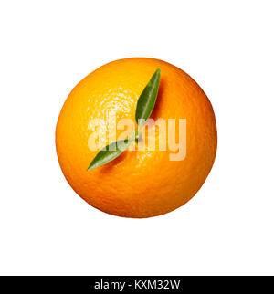 Un overhead tagliare fuori il colpo di una bella succosa di colore arancione. Foto Stock