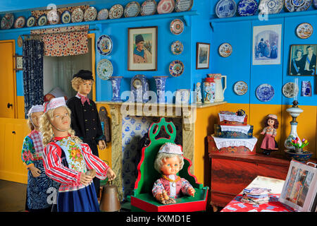 Tradizionale Fisherman's Home, Marken Isola, North Holland, Paesi Bassi, Europa Foto Stock