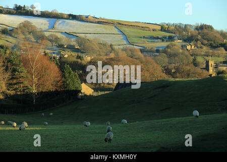 Campagna vicino Pately Bridge,North Yorkshire, Regno Unito Foto Stock