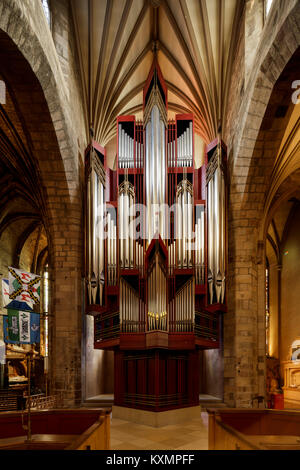 Chiesa organo nella Cattedrale di St Giles, Edimburgo, Scozia Foto Stock