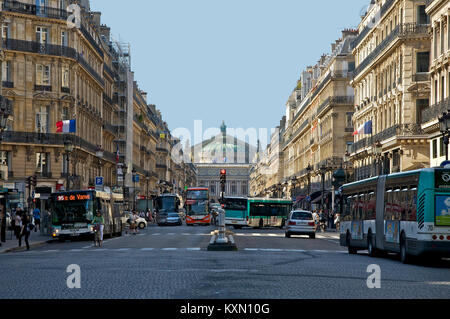 Avenue de l'Opéra Paris Foto Stock