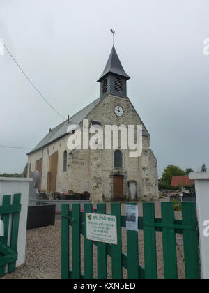 Balinghem (Pas-de-Calais) église Notre Dame de la Nativité (01) Foto Stock