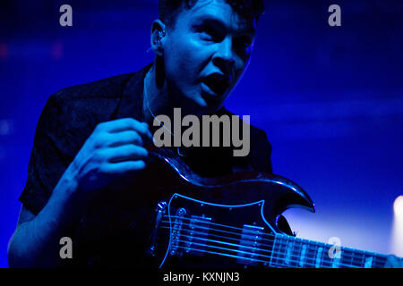 Cambridge, Regno Unito. Decimo gen, 2018. Yonaka eseguire live al Cambridge Junction sostenendo i presepi. Credito: Richard Etteridge/Alamy Live News Foto Stock