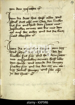 Una pagina manoscritta del Codex I.6.4.3 fornisce informazioni sulle pratiche di scrittura medievali, la documentazione di archivio e l'organizzazione dei primi testi. Foto Stock