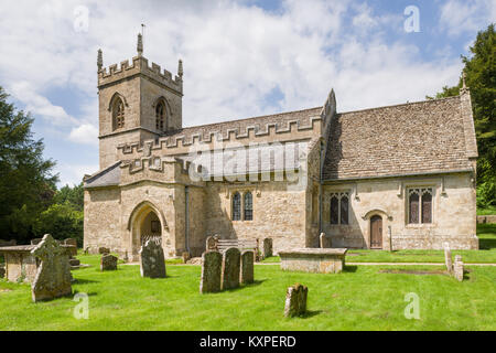 La chiesa parrocchiale di San Edoardo il confessore, Westcote Barton, Oxfordshire, England, Regno Unito, Europa Foto Stock