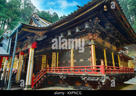 Taiyuinbyo - il mausoleo di Shogun Tokugawa Iemitsu NIKKO, Giappone - 17 novembre 2015: Taiyuinbyo - il mausoleo di Shogun Tokugawa Iemitsu, gr Foto Stock