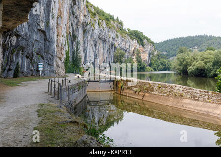 Il fiume Lot il sistema di canale Foto Stock