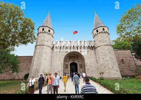 ISTANBUL, Turchia - 06 settembre 2014: il palazzo di Topkapi e il 06 settembre 2014 ad Istanbul in Turchia. Foto Stock
