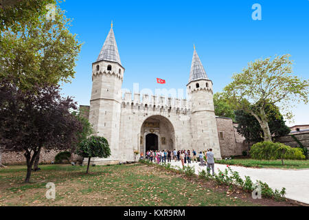 ISTANBUL, Turchia - 06 settembre 2014: il palazzo di Topkapi e il 06 settembre 2014 ad Istanbul in Turchia. Foto Stock