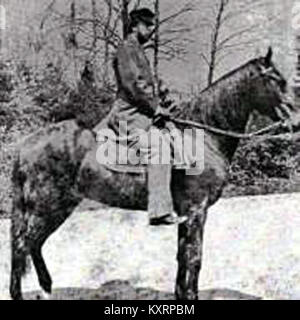 Un ritratto del colonnello John Yapp Culyer, un ufficiale della guerra civile americana nato nel 1838, riconosciuto per il suo servizio nell'esercito degli Stati Uniti e in seguito per i contributi all'ingegneria e al servizio pubblico. Foto Stock