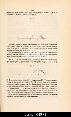 Questa pagina (pagina 255) della rivista scientifica francese Comptes rendus des séances de la Société de Biologie et de ses filiales fornisce un esempio storico di pubblicazione biologica del XIX secolo, dalla serie Biodiversity Heritage Library con identificatore BHL4127312. Foto Stock