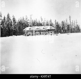 Costruzione di caserme a Fort Lawton, Washington, 3 gennaio 1899 (KIEHL 34) Foto Stock