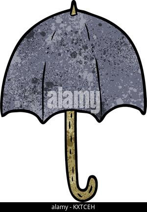 Cartoon ombrello aperto Illustrazione Vettoriale