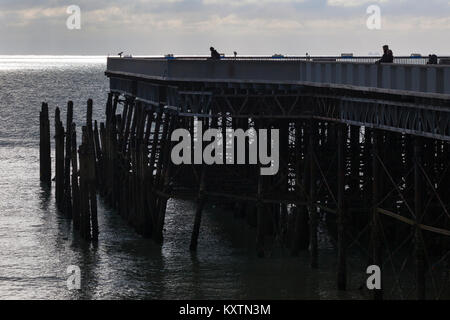 Hastings pier, east sussex Foto Stock