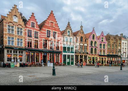 Nel patrimonio mondiale UNESCO Città vecchia di Bruges, Belgio Foto Stock