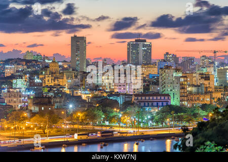 L'Avana, Cuba skyline del centro. Foto Stock