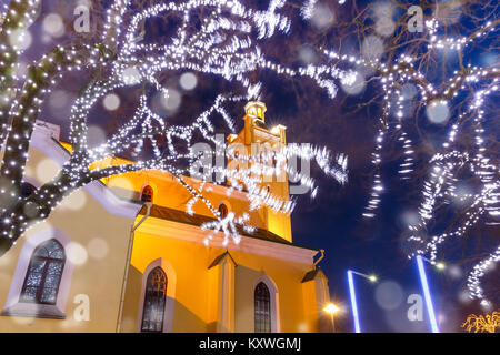 Natale Chiesa di San Giovanni Evangelista a Tallinn in Estonia Foto Stock