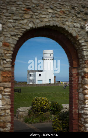 Il vecchio faro a Hunstanton Foto Stock