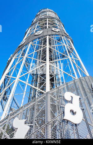 BATUMI, Georgia - 21 settembre 2015: Torre alfabetici della vista di dettaglio a Batumi, Georgia. Foto Stock