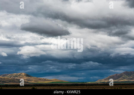 Paesaggio vicino Omarama, Nuova Zelanda Foto Stock